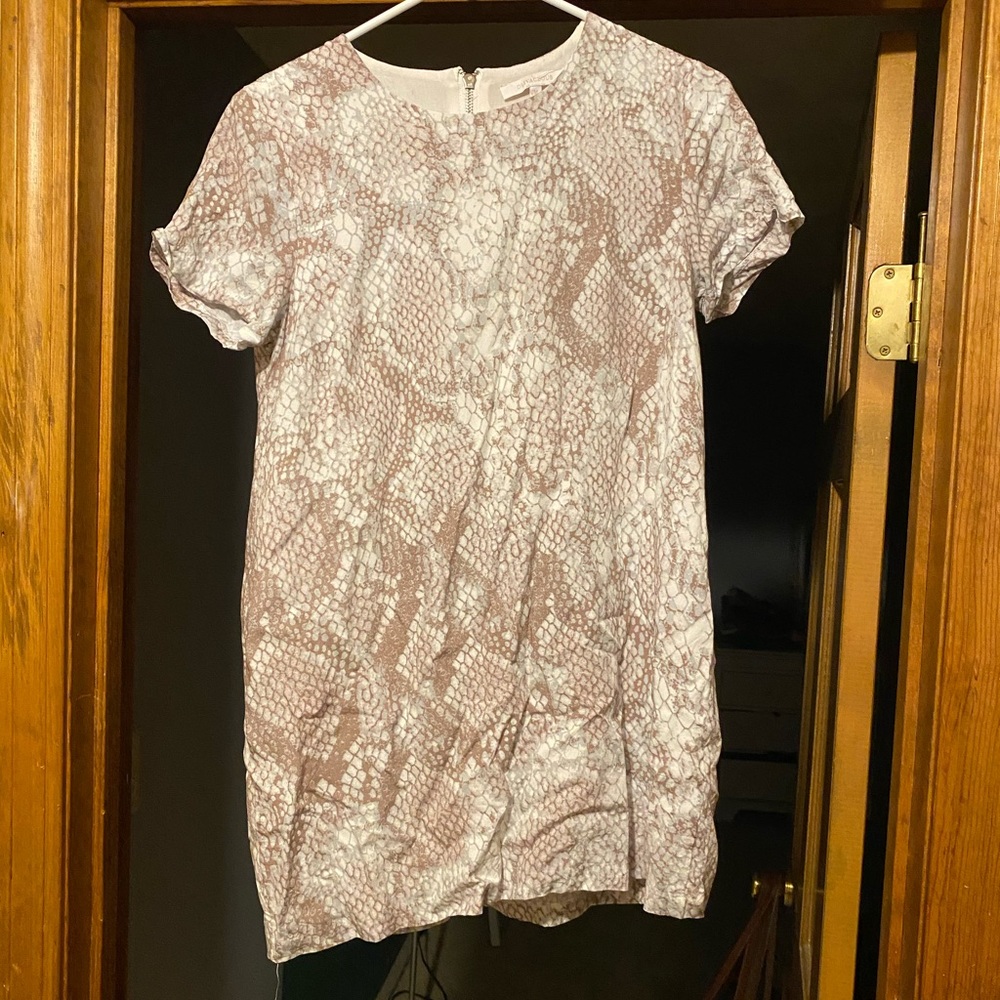 Snake Skin short sleeve dress.